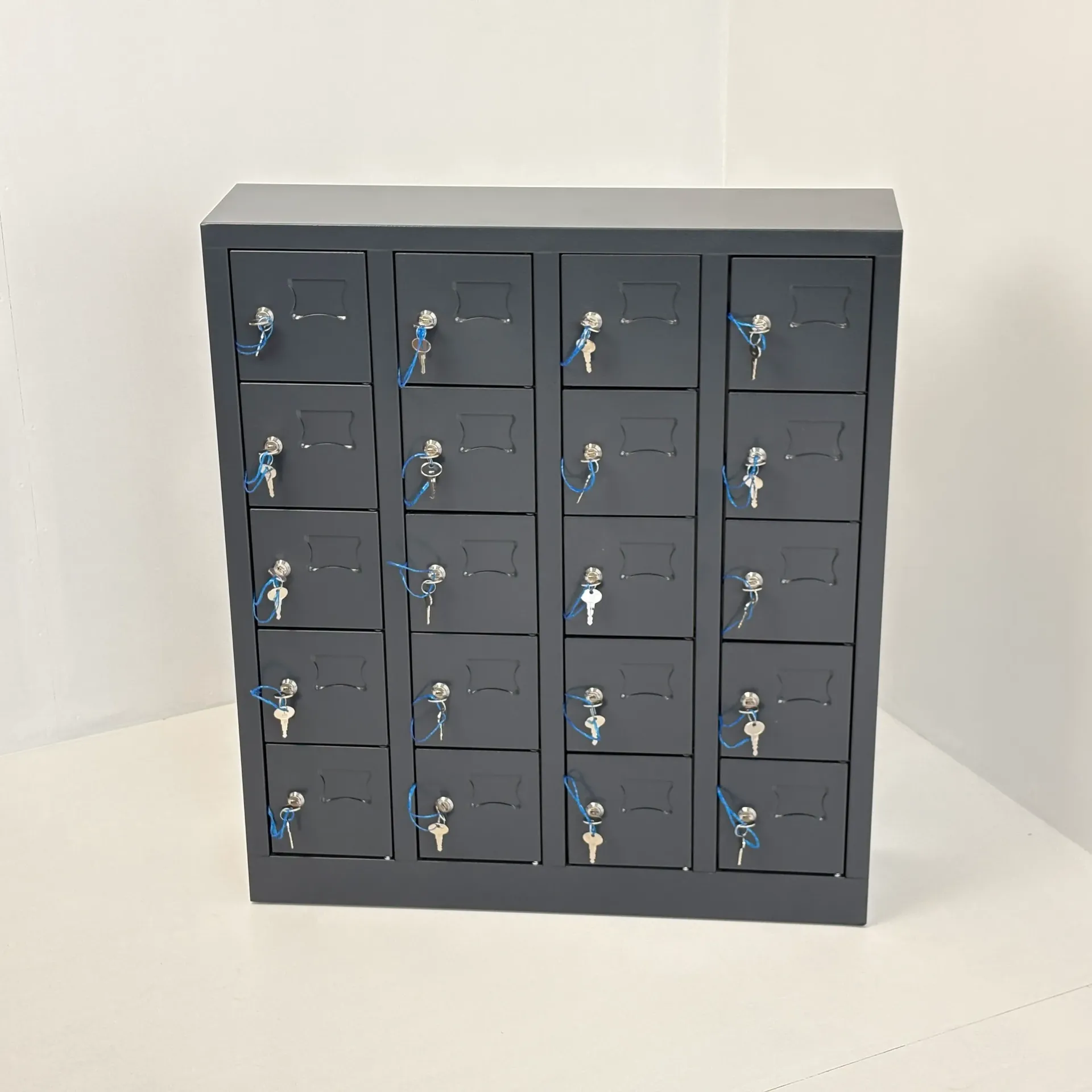 Telefoon opbergkast 5-laags 20 deuren 81x20x92cm Antracietgrijs