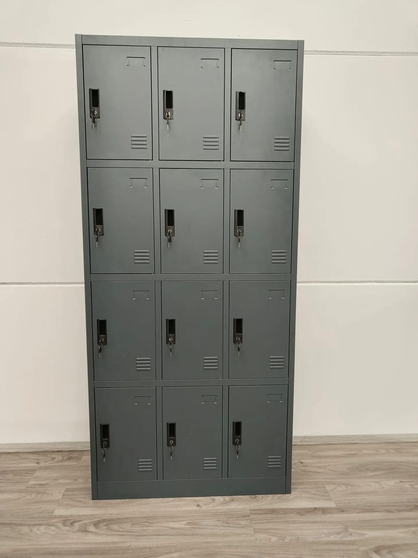 LockNLoad 12-Deurs Lockerkast 90x40x195cm Antracietgrijs