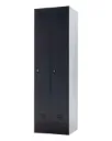 LockNLoad 2-Deurs Lockerkast 60x50x195cm Antracietgrijs