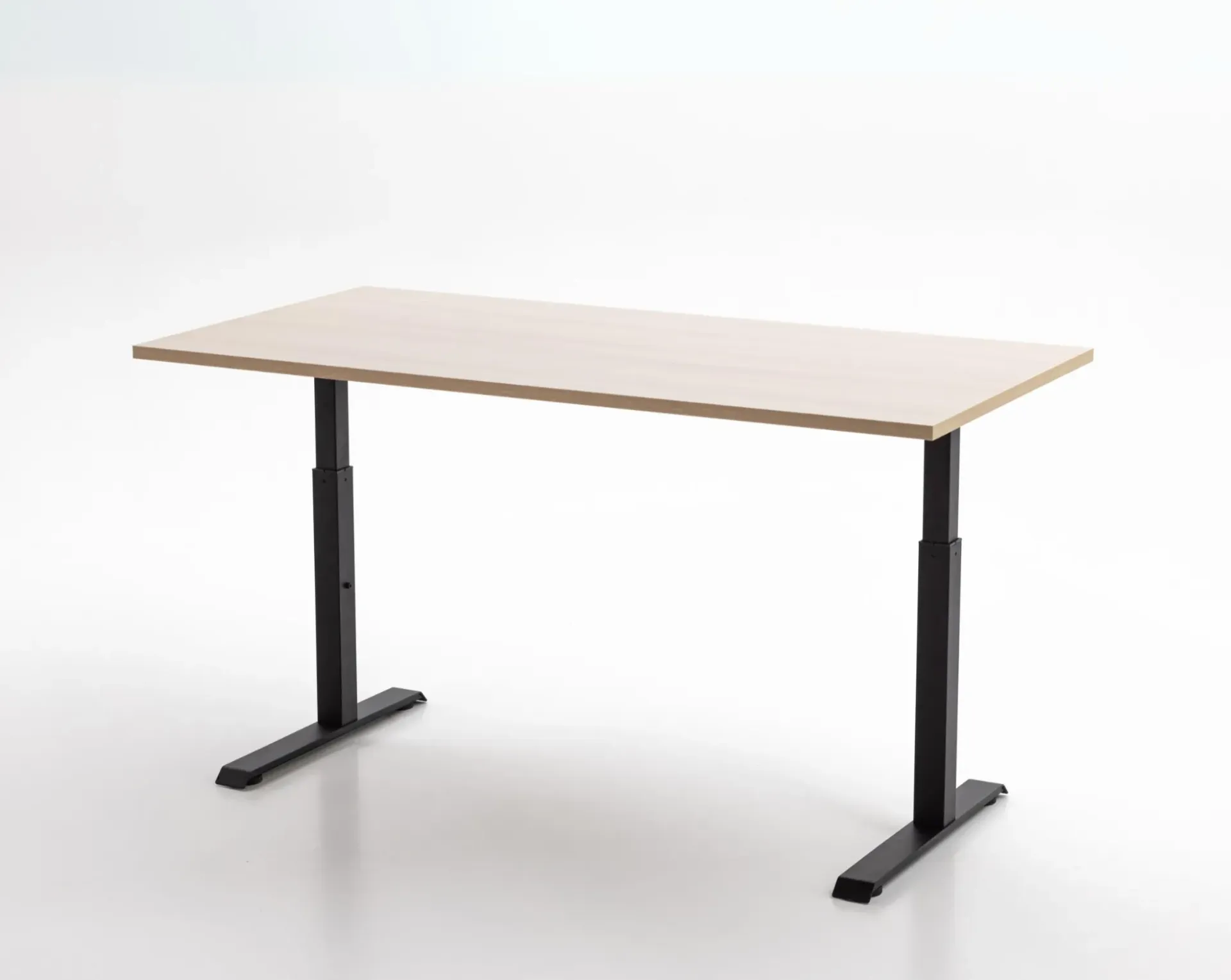 Duradesk Handmatig Verstelbaar Bureau 160 X 80 cm - Vicenza Oak blad (Vicenza Oak blad)